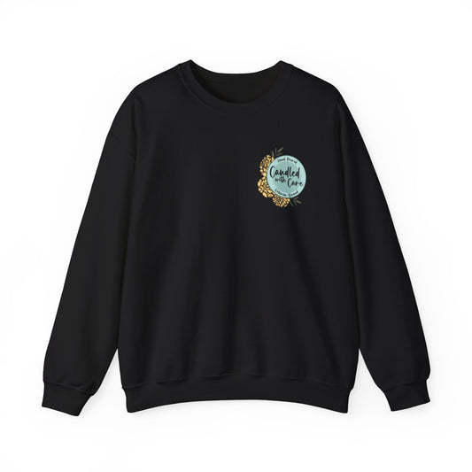 Crewneck Sweatshirt Candled With Care Design