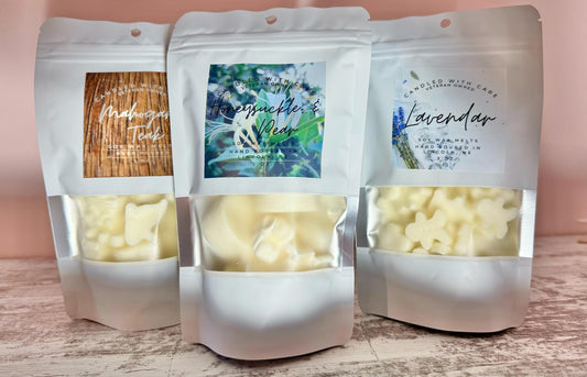 Luxury Natural Soy Wax Melts | Calming Scents | Unique 3 oz Soy Wax Melts | Eco-Friendly Housewarming Gift | Fresh, Fruity, Musk, calming